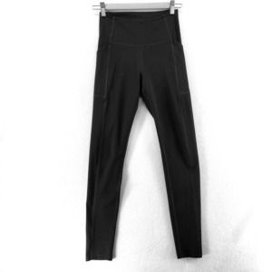 Girlfriend Collective Black High Rise Leggings Stretch Pants Women's Size Small